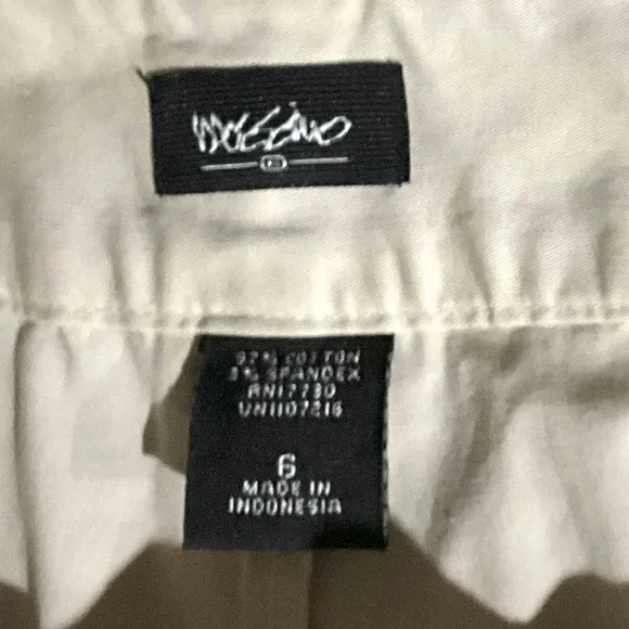 Massimo Beige Flat Front Capris Size 6 - Picture 4 of 11